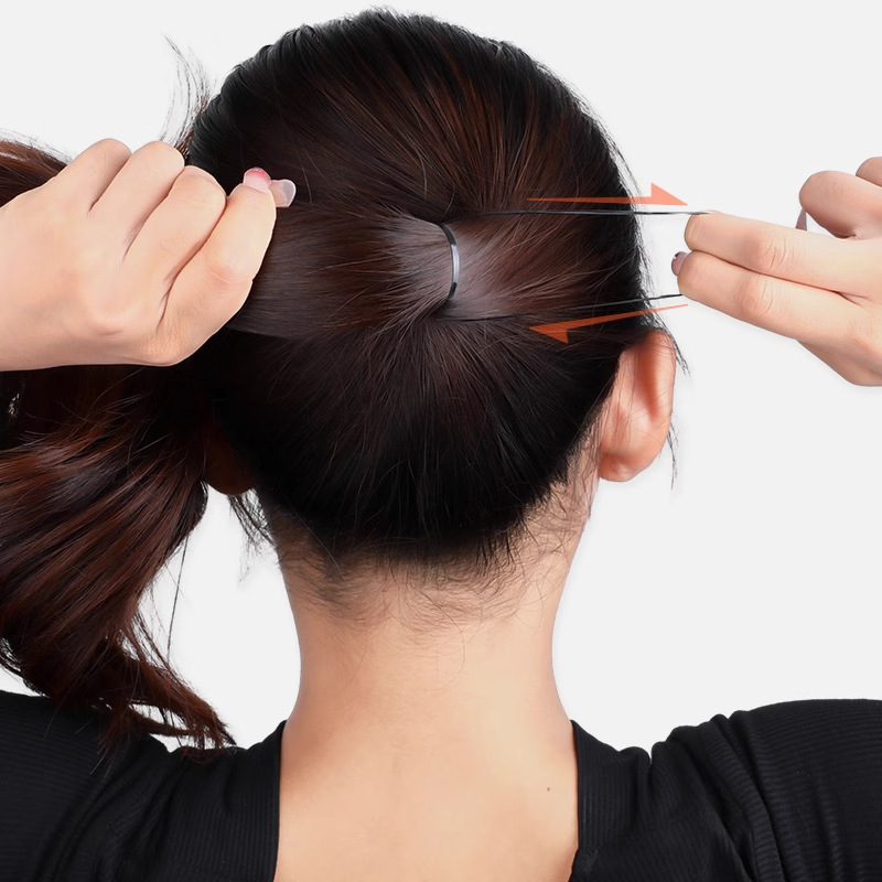 Braza de goma desechable negra para mujeres no lastimas anillo de cabello de alta elasticidad cuerda de cabello duradera para adultos cuerdas de cuero para el cabello accesorios