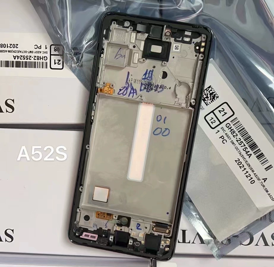 Подходит для сборки экрана Samsung A52S 5G A528 тачскрин внутренний и внешний интегрированный лента экрана