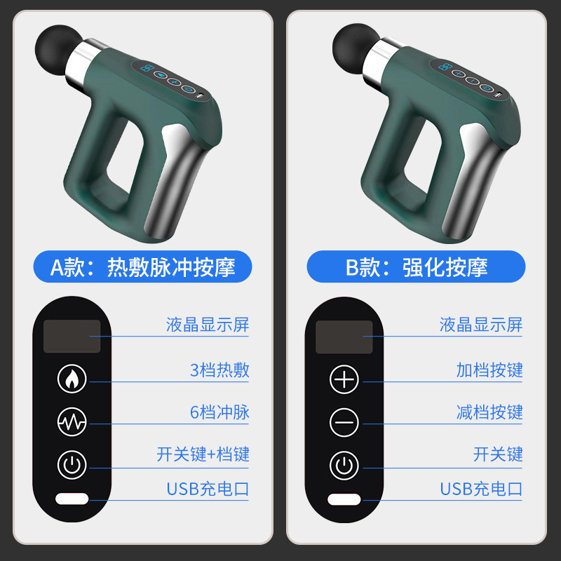 跨境脉冲筋膜枪肌肉深度冲击脉络迷你电动按摩亚马逊按摩器颈摩枪|undefined