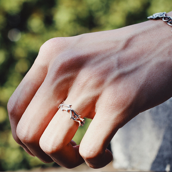 Retro trend fashionable ring hip-hop style