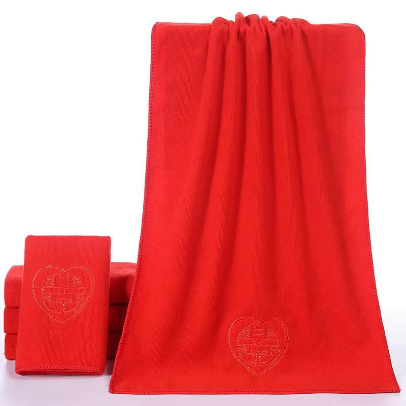 자수 레드 해피 캐릭터