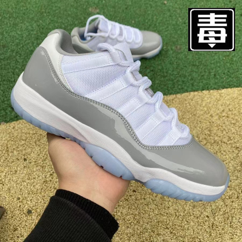 Joe 11 High-top Men's Shoes AJ11 Big Devil Low-top Women's Shoes Lavender High-resistant Globe Star Retro Basketball Shoes