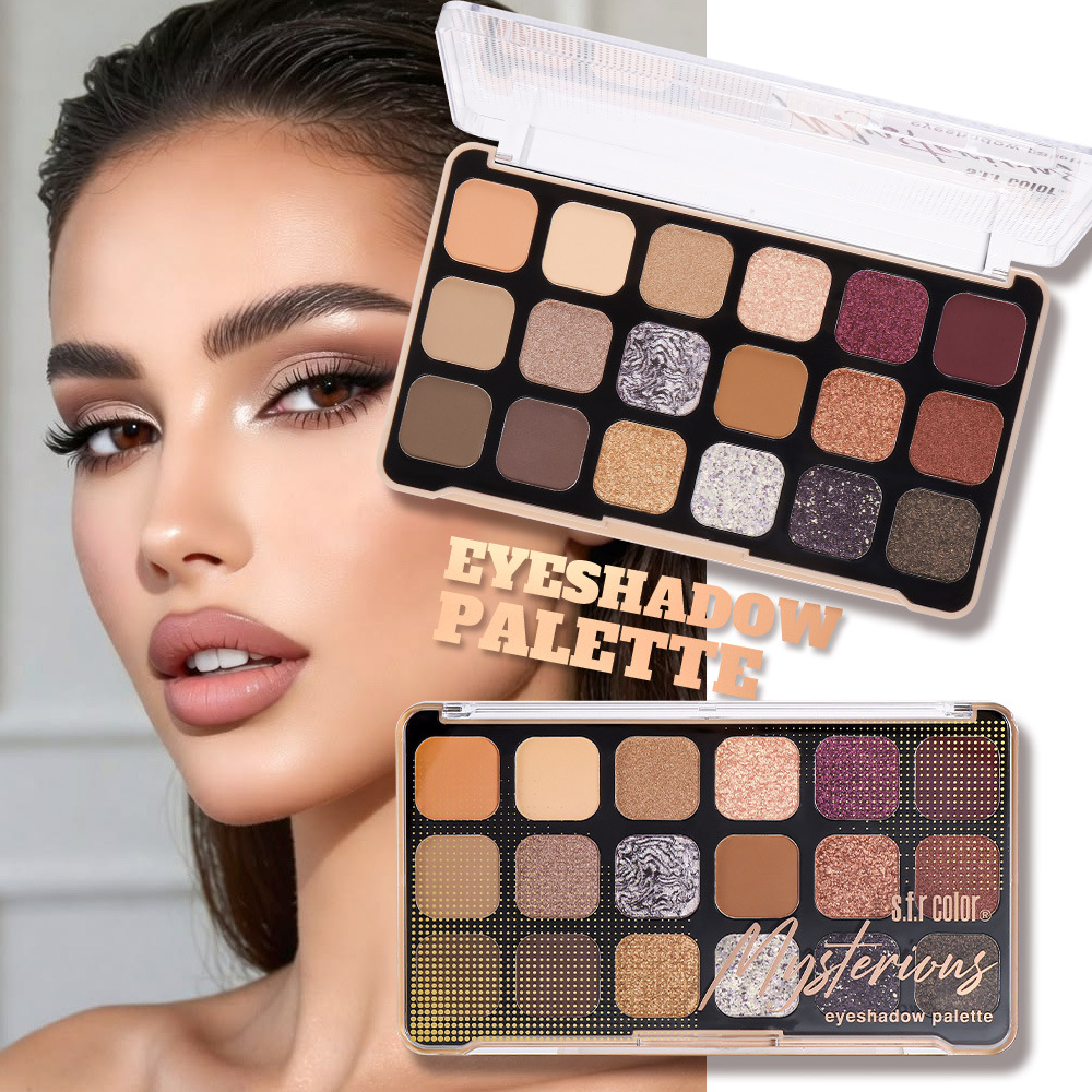 Nuevos productos transfronterizos pueden personalizar el servicio mate perlado de baja saturación pura 18 color de sombra de ojos maquillaje al por mayor image 2