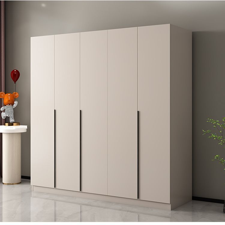 Wardrobe for Home Bedroom Italian Cream Style Main Cabinet Rental Room Simple Storage Wardrobe Small Apartment Light Luxury Storage Cabinet