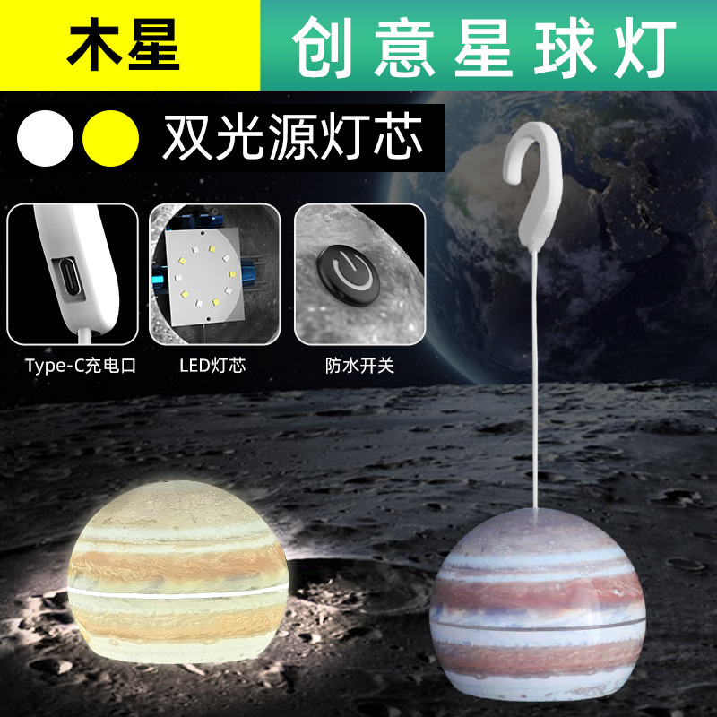 Transfronteriza nueva luz de camping al aire libre linterna impermeable Linterna Creativa brillante larga resistencia negro tecnología campamento Luz