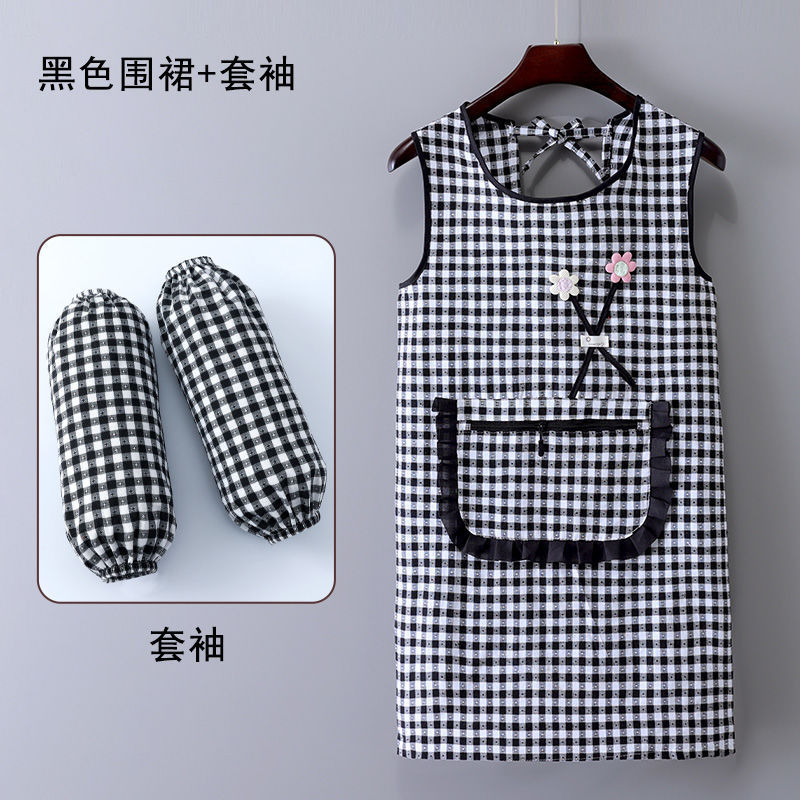 입체적인 꽃지퍼 포켓 조끼 [블랙+소매]