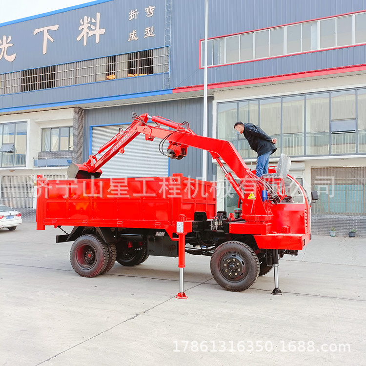 直供液压支腿轮式挖掘机 四不像随车挖运输车 10吨土方随车挖