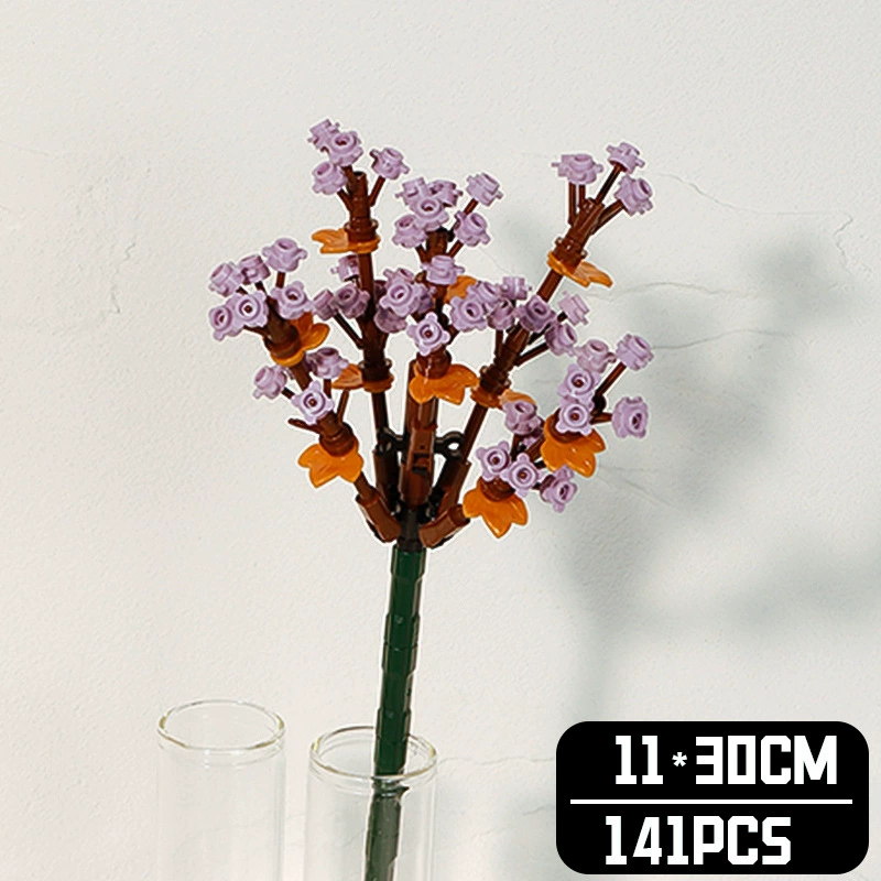 Realistic Table Flower Set, DIY Miniature Bouquet Constructor, Assorted Rose & Sunflower Models, Gift