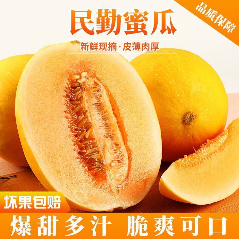 【New Product Launch】Authentic Gansu Minqin Honey Melon, Desert Golden Melon, Huanghe Honey Melon, Whole Box of Fresh Fruits 【New Product Launch】Authentic Gansu Minqin Honey Melon, Desert Golden Melon, Huanghe Honey Melon, Whole Box of Fresh Fruits