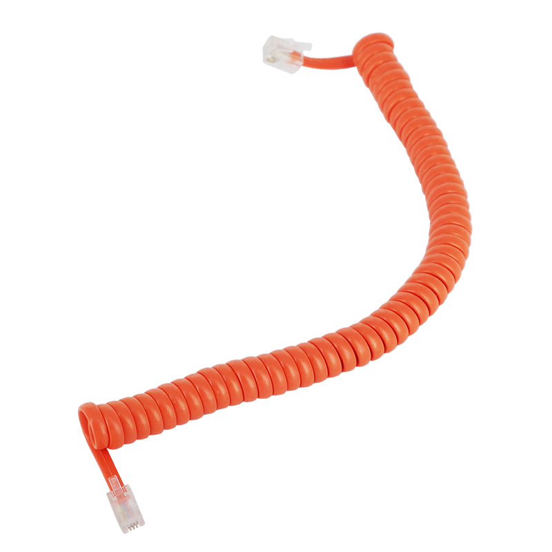 1002A-3 4P4C ������ɫ�绰���� 2�׵绰������ ��о��Ͳ�ߵ�����