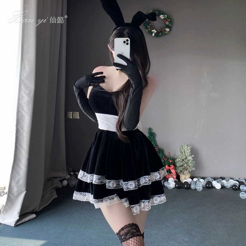 Сянь И костюм на Хэллоуин из чистого бархата сексуальная форма для вечеринки искушение выпускного вечера Королева Костюм для выступлений Рождественский костюм S8