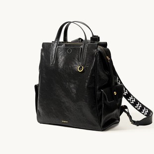 Songmont Mountain Loose Traced small size Backpack Gender-free Retro Vegetable Tanned Leather 14-inch Computer Bag 24 Autumn