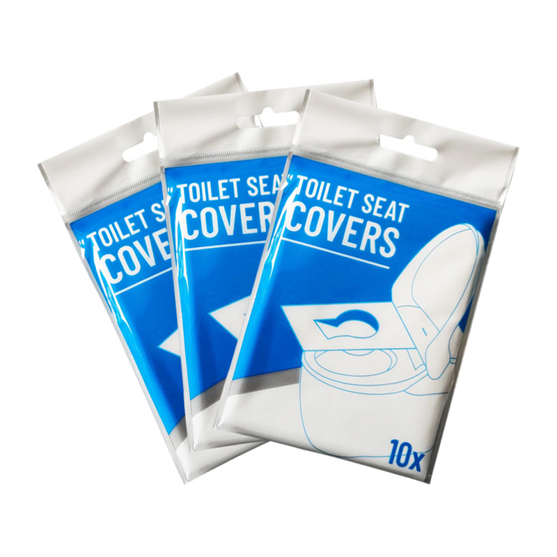 Procesamiento desechable estera del inodoro portátil independiente viaje soluble en agua Hotel cojín de papel higiénico público