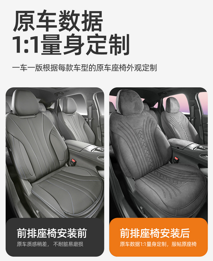 Suitable for Geely Xingrui, All-Inclusive Car Seat Covers, Universal for All Seasons, Suede Leather Seat Covers