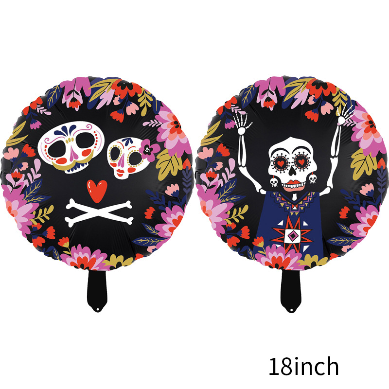 Nuevo globo de Halloween decoración de película de aluminio globo Wansheng tema fiesta diseño especial-en forma de globo de dibujos animados