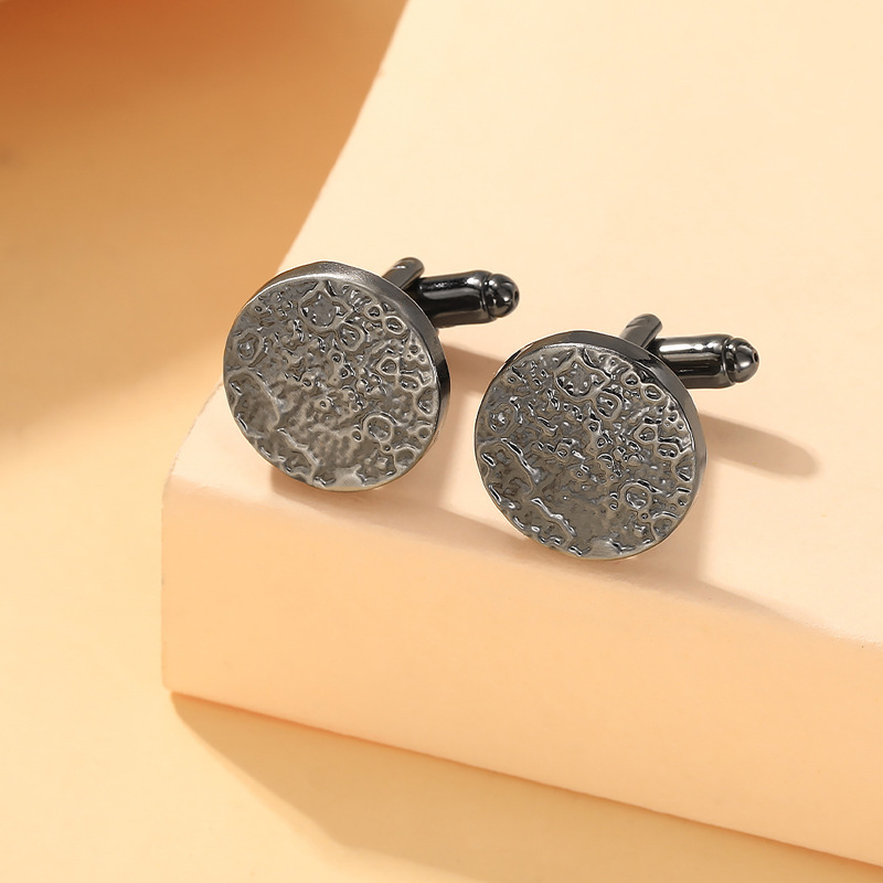 Fashionable Irregular Surface Cufflinks For Men And Suits_voghion.com