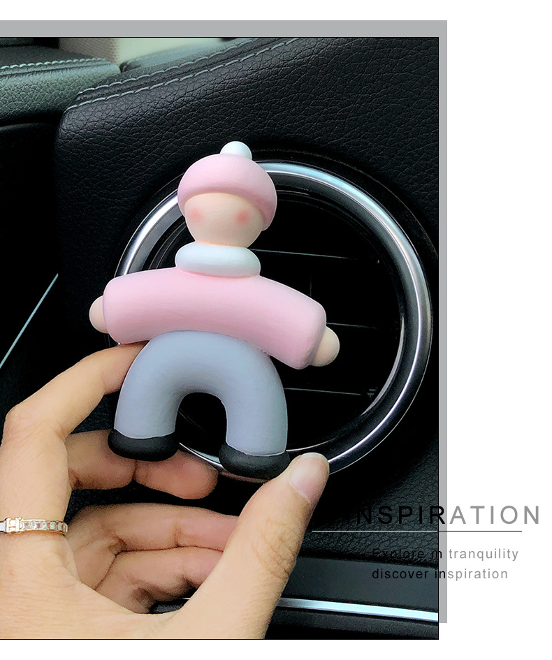 2025 New Villain Car Aromatherapy Car Perfume Air Vent Decoration Diffusing Stone Car Interior Ornament for Women
