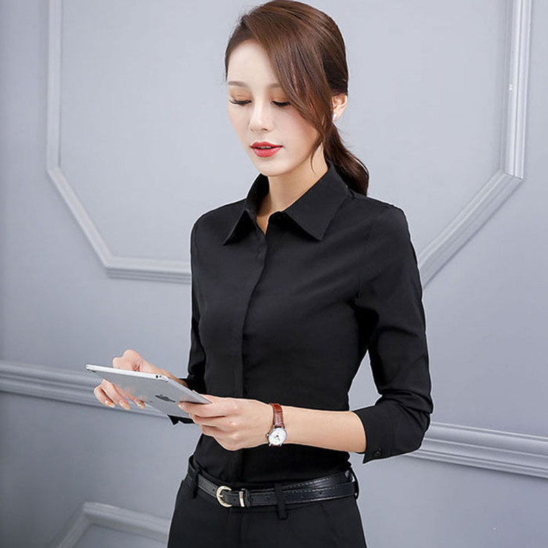 2026 New Korean Style Long-Sleeved Workwear Professional Shirt for Women, Thin and Elegant, High-End Feel, Work Formal Top 2026 New Korean Style Long-Sleeved Workwear Professional Shirt for Women, Thin and Elegant, High-End Feel, Work Formal Top