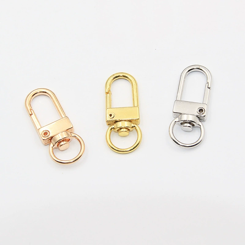 В наличии вращающиеся украшения из цинкового сплава DIY маленькая дверная Пряжка цветная металлическая пружина 3 точки дверная пряжка Тип брелок