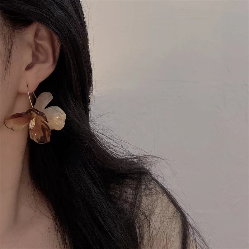 Geométrica floral diseño auriculares estilo retro moda auriculares ganchos de estilo dulce nicho diseño de joyas de auriculares de estilo universal