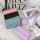 2025 New Mobile Phone Bag Multi-functional Large Capacity Bag Simple Japanese Litchi Pattern Women's Shoulder Crossbody Bag