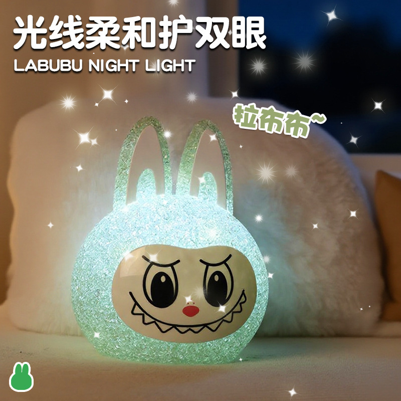 跨境桌面摆件小夜灯发光卡通可爱创意小台灯摆件立体公仔阅读灯|undefined