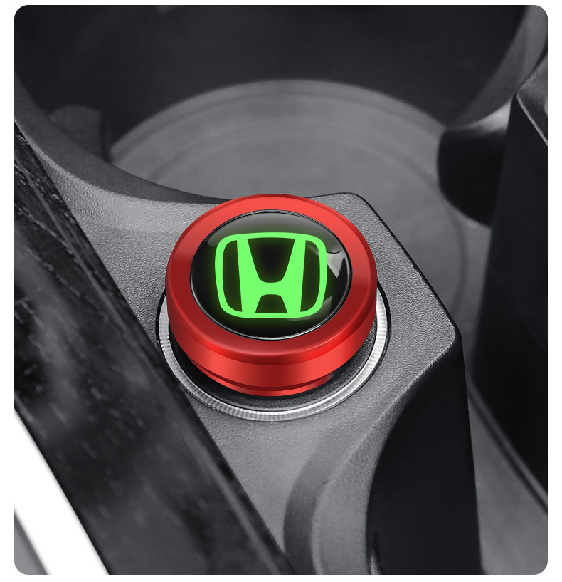 Suitable for Honda Fit Accord Civic Odyssey CRV car cigarette lighter dust plug aluminum alloy protective cover