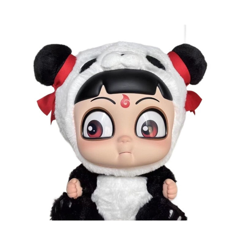 バブルマート ネザ ぬいぐるみ 人形 悪魔の少年 アナオハイ ビニール フェイス ハグ シリーズ ホワイト ドラゴン ジビン パンダ|undefined