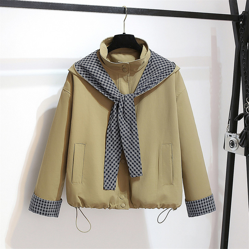 Casual Hooded Quilted Trench Coat for Women, Short Style, Early Winter 2026 New Model, Loose Fit, Thickened Double-Layer Cotton Jacket