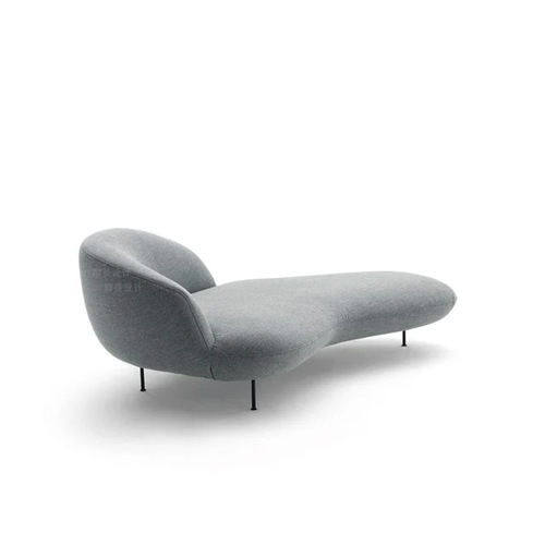 Arflex Irregular-Shaped Large Sofa Chair | Italian Minimalist Arc-Shaped Chaise Longue | Light Luxury Fabric Design | Creative Bedroom Internet-Famous Recliner