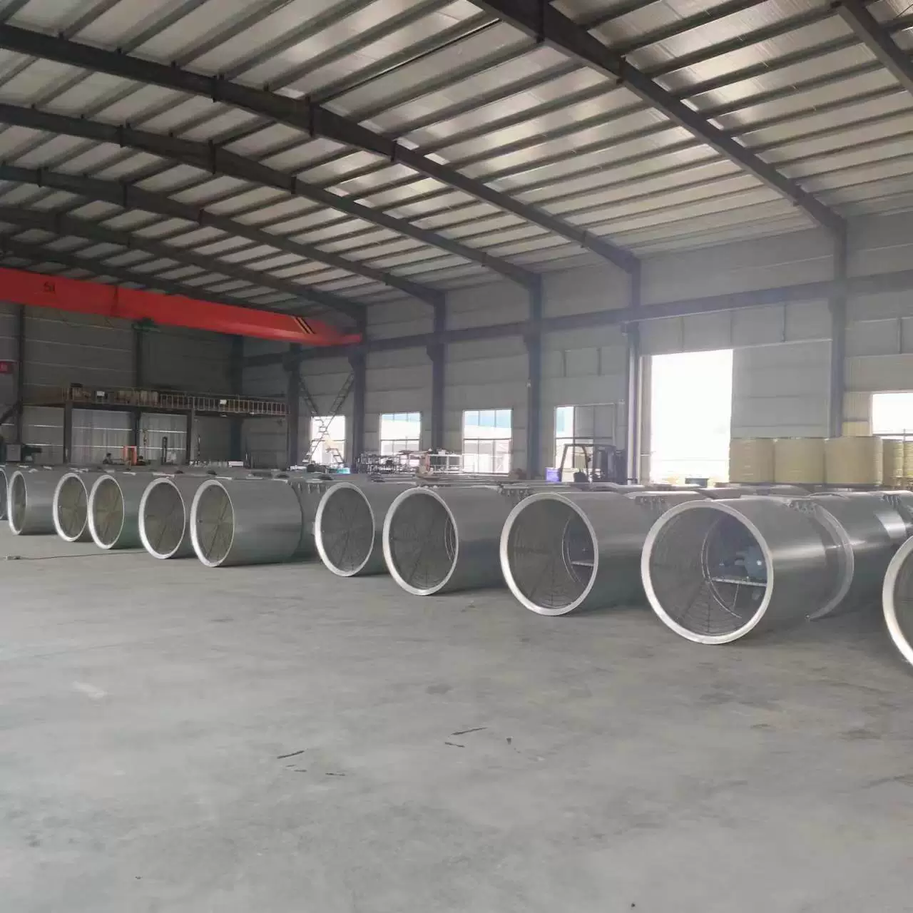 Двухсторонний обратный вентилятор с глушением