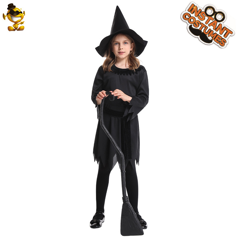 Los niños de la niña vestido bruja Halloween Cosplay carnaval fiesta disfraces etapa