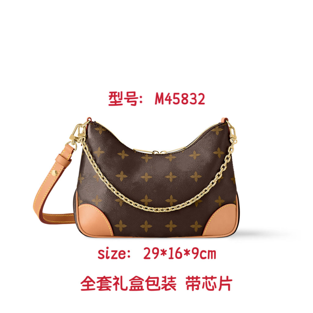 Classic Monogram Shoulder Bag Retro Hobo Crossbody Bag Fashion Large Capacity Tote Bag For Women