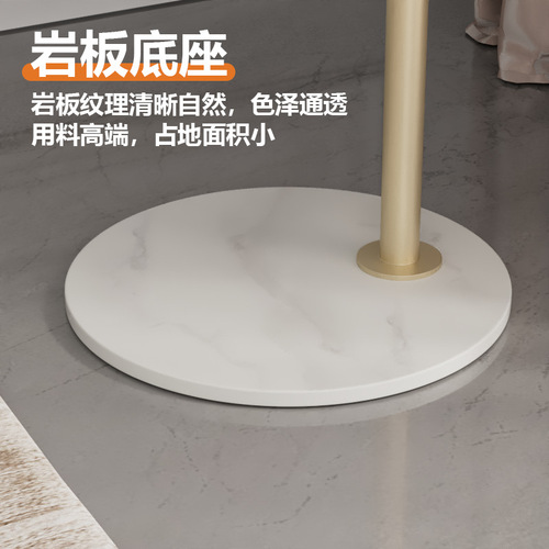 Simple modern household vertical space-saving metal clothes hanger bedroom living room floor-standing slate coat rack