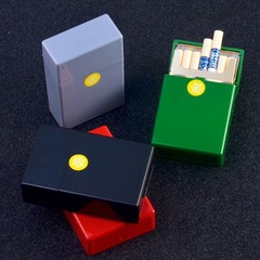 自動弾蓋内ボタンタバコケース20本入り硬軟汎用カバープラスチックタバコ保護ケース防湿耐圧煙合