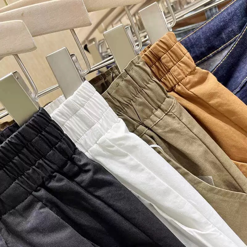High Waist A-Line Pure Cotton Shorts For Women, Loose Fit Wide Leg Casual Summer Shorts With Tummy Control_ecoleips.com