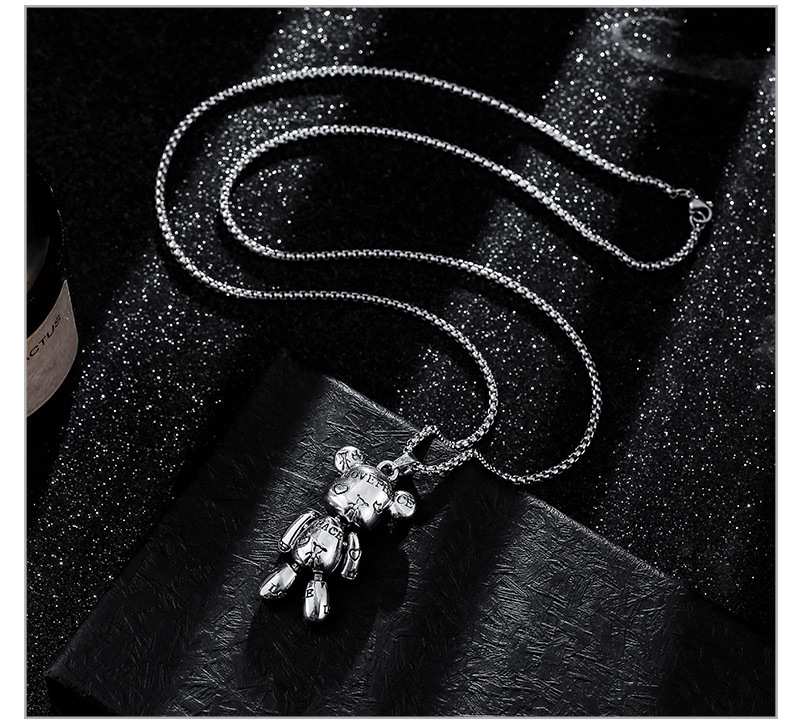 活动字母小熊项链_10