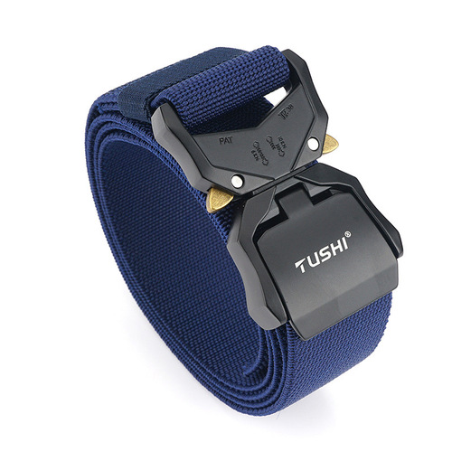Dropshipping new alloy Cobra tactical belt for young men training canvas belt nylon outdoor pants belt