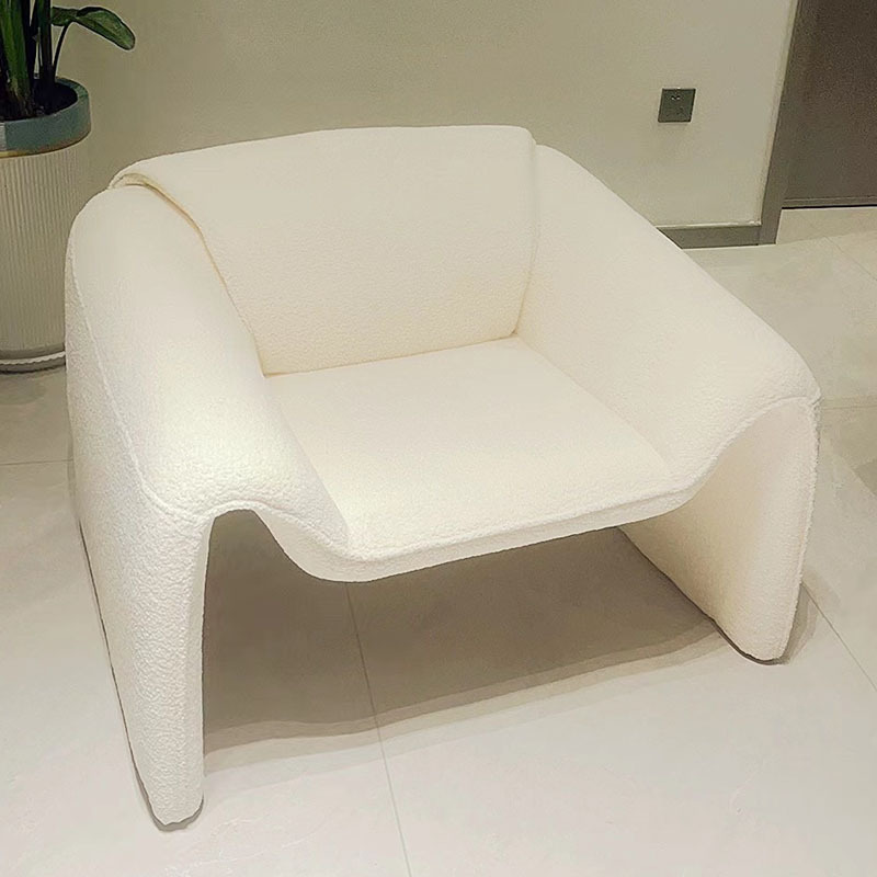 Кресло-диван Zuozuo Sofa молочная кожа