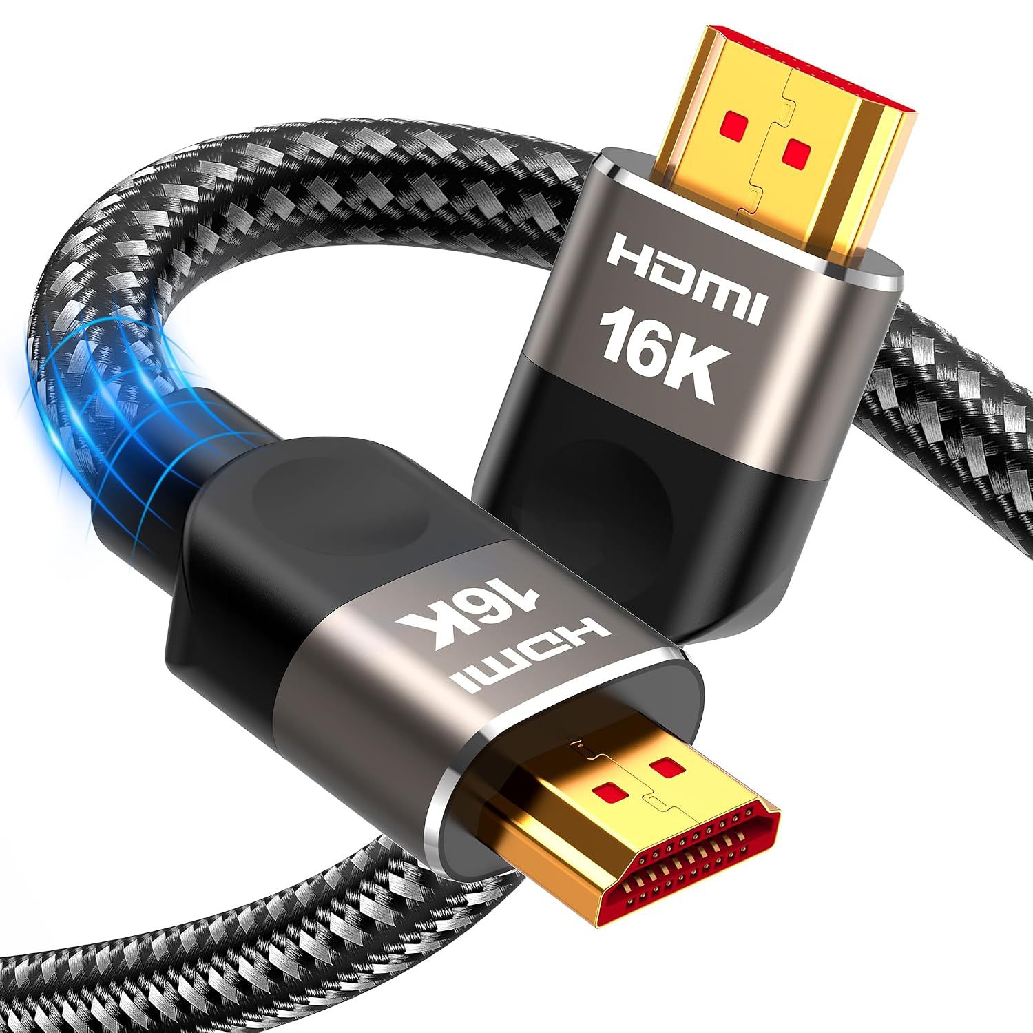 HDMI16K高清线  编织网镀金接头 电视电脑投影仪显示器视频连接线