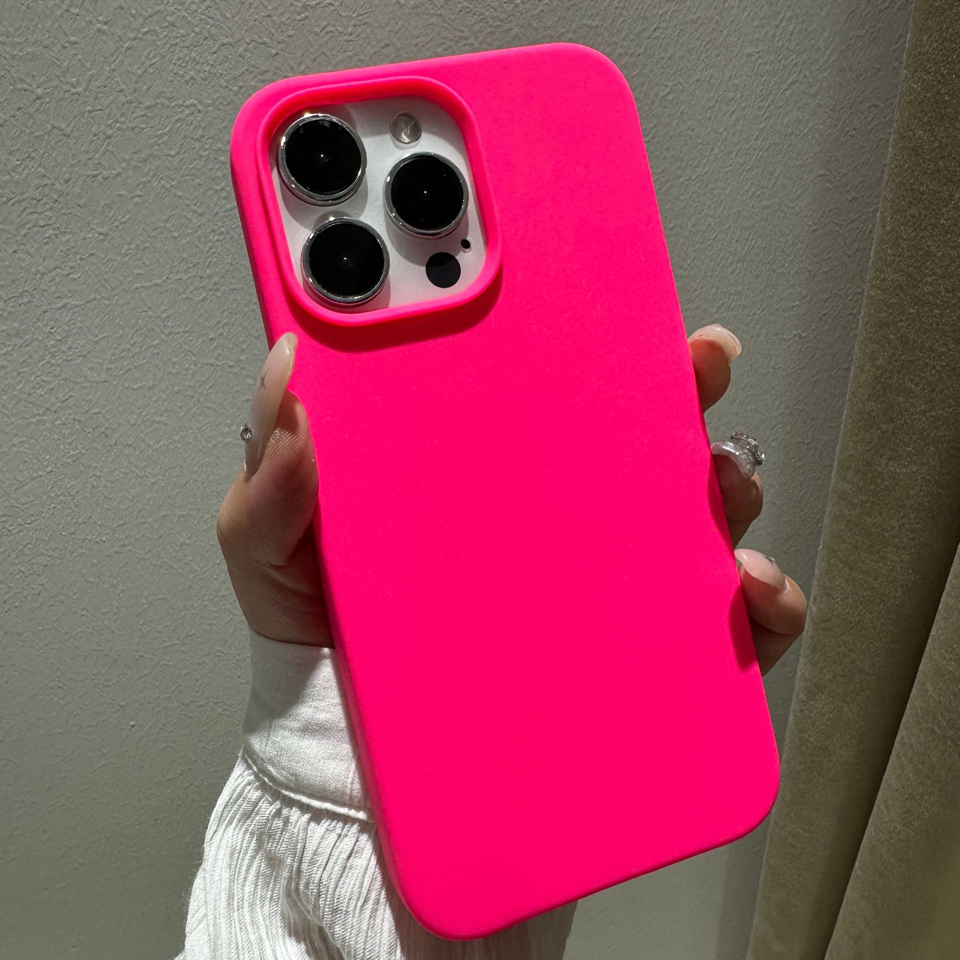 Adecuado para iphone12 funda de silicona líquida Apple 11pro piel sensación esmerilado 12max con LOGO pelusa teléfono caso