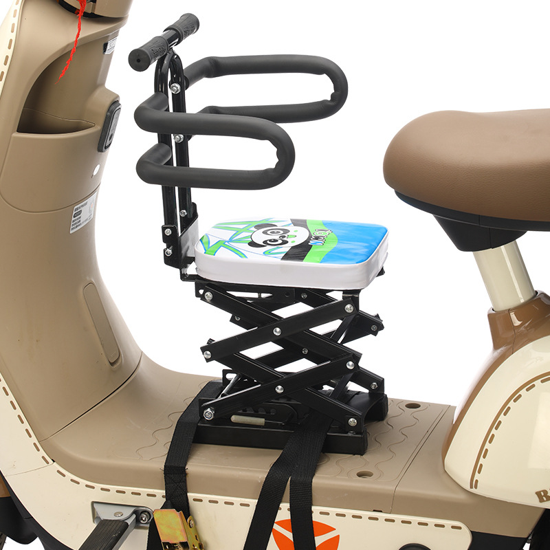 Electric motorcycle scooter electric motorcycle child seat front baby safety child sitting chair battery car stool