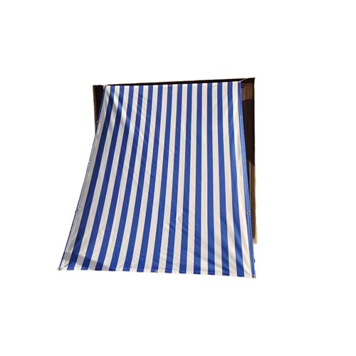 Japanese cross-border best-selling outdoor waterproof sunshade shade net balcony privacy net striped shade cloth