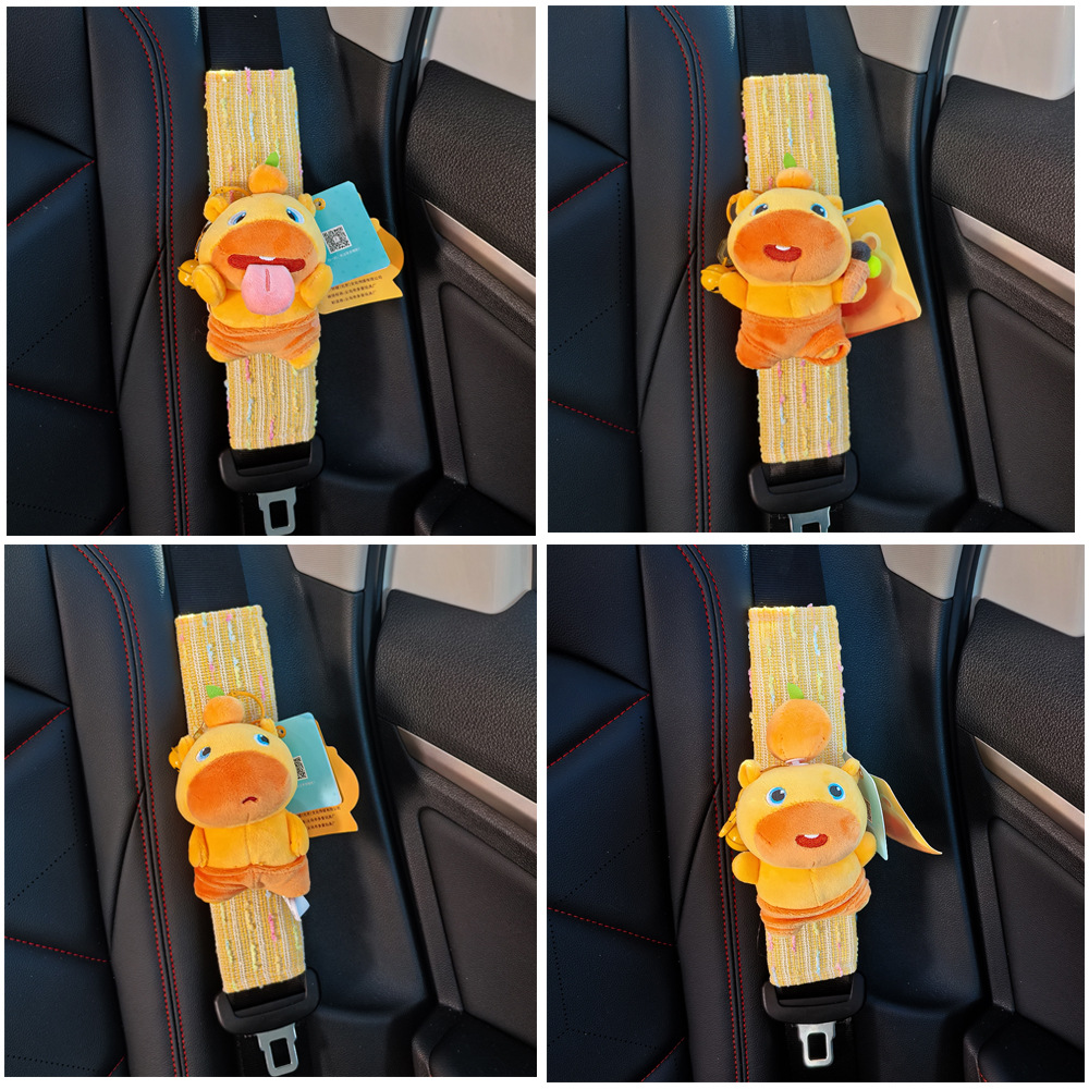 Protector de Hombro de Capibara para Cinturón de Peluche Decorativo para Automóvil