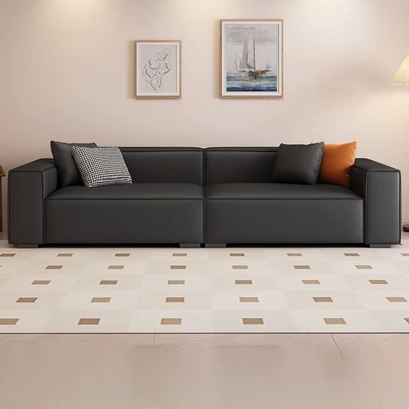 Sofá de piel de gato nuevo apartamento de sala de estar 2026 noble de alta calidad hogar rural oficina sin lavado moderna y simple