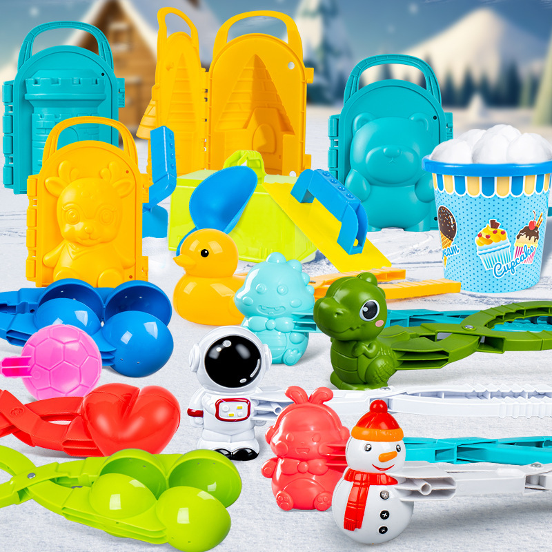 Snowball Clip Toy Snowman Snow Clip Artifact Snow Clip Mold Winter Outdoor Kidsren's Snow Play Tool Set