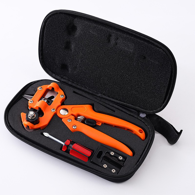 跨境特卖黑色园艺嫁接剪果树嫁接工具果园修枝剪跨境销售园艺工具