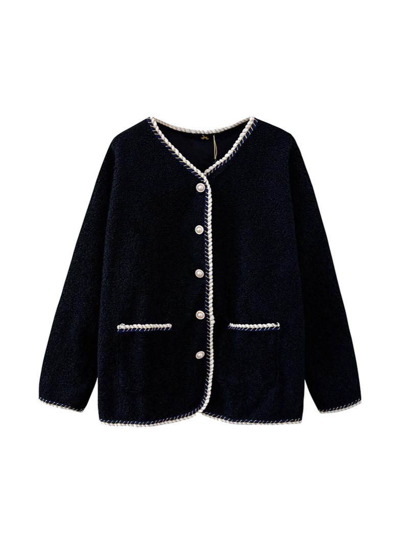 130-320 Plus Size Women's Small Fragrant Style Jacket 2025 Autumn and Winter New Fat mm Imitation Lamb Polar Fleece Design