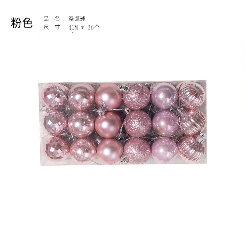 Bola de Navidad árbol de Navidad adornos de decoración colgante de bola de colores accesorios de material de Navidad DIY decoración de Navidad al por mayor
