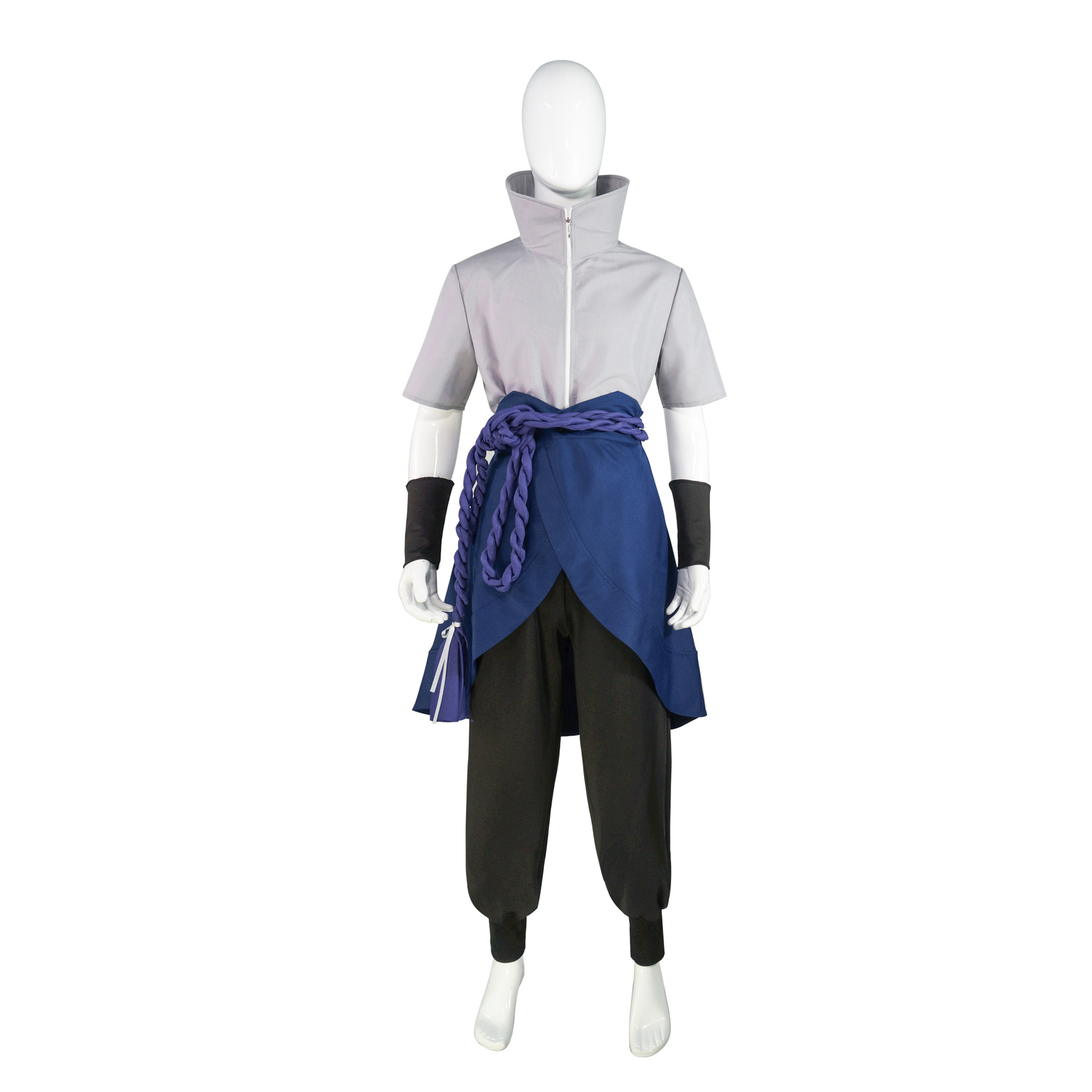 万圣节宇智波佐助cos服装 亚马逊跨境货源批发拉链款动漫表演服